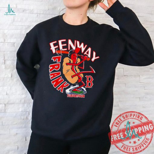 Fenway Frank hotdog bat Flavortown Boston Red Sox shirt