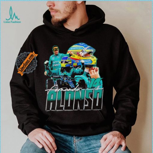Fernando Alonso racing driver Formula One graphic shirt