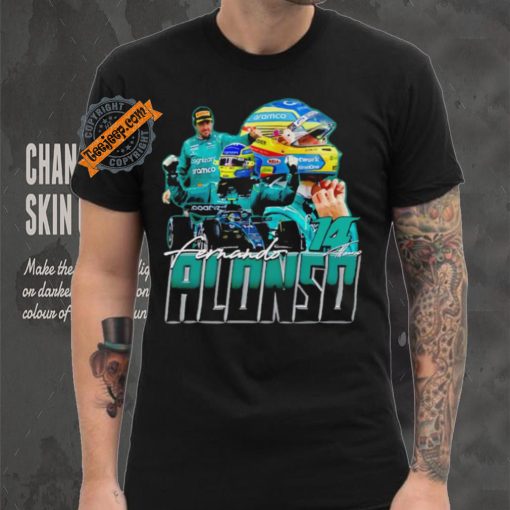 Fernando Alonso racing driver Formula One graphic shirt