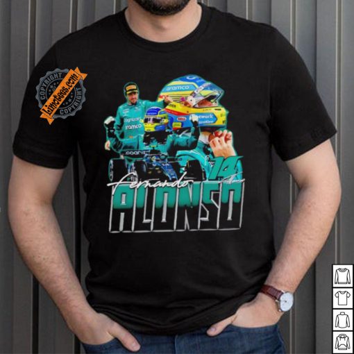 Fernando Alonso racing driver Formula One graphic shirt