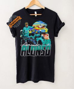 Fernando Alonso racing driver Formula One graphic shirt