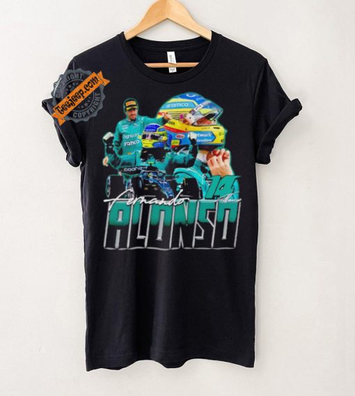 Fernando Alonso racing driver Formula One graphic shirt