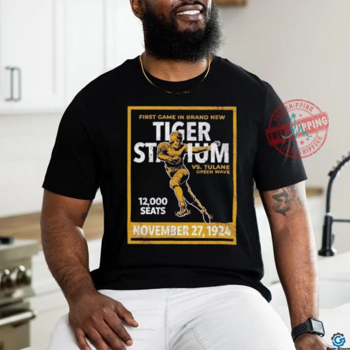 First Game In Brand New Tiger Stadium Vs Tulane Green Wave 12 000 Seats November 27 1924 T shirt