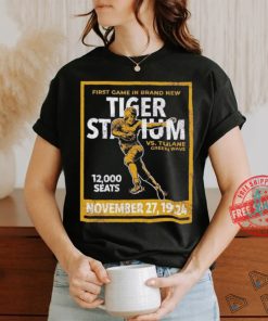 First Game In Brand New Tiger Stadium Vs Tulane Green Wave 12 000 Seats November 27 1924 T shirt