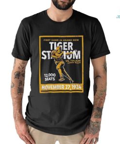 First Game In Brand New Tiger Stadium Vs Tulane Green Wave 12 000 Seats November 27 1924 T shirt