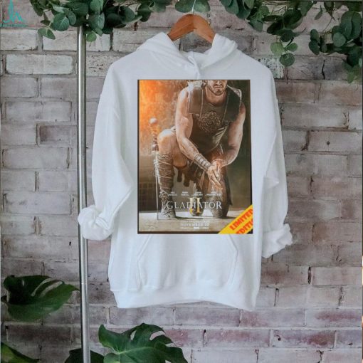 First poster for gladiator 3 releasing only in theatres on november 22nd 2024 home decor poster shirt
