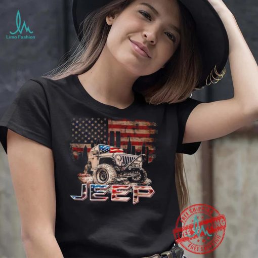 Flag Jeep American flag 2024 shirt