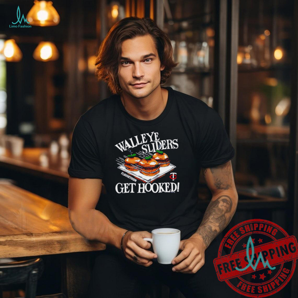 Flavortown Minnesota Twins food Walleye Sliders get hooked shirt Flavortown Minnesota Twins food Walleye Sliders get hooked shirt