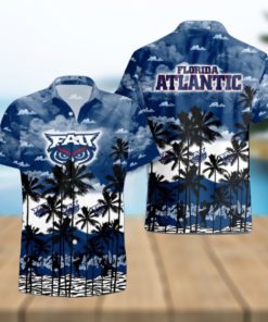 Florida Atlantic Owls Palms Tree Hawaiian Shirt