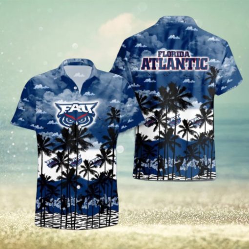 Florida Atlantic Owls Palms Tree Hawaiian Shirt