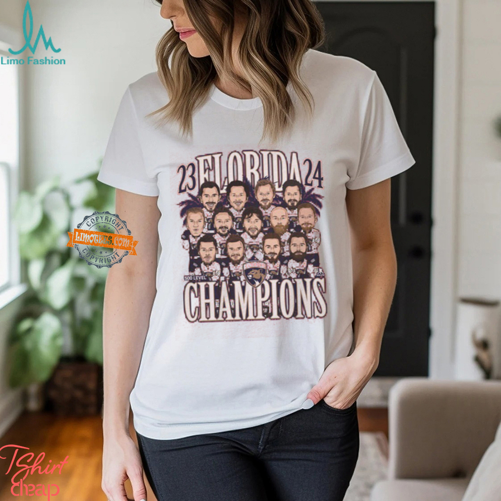 Florida Panthers 2024 Stanley Cup Champions Bobblehead T Shirt Florida Panthers 2024 Stanley Cup Champions Bobblehead T Shirt