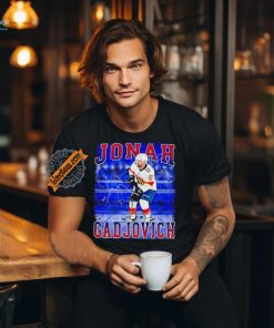 Florida Panthers ice hockey Jonah Gadjovich player pose lightning shirt