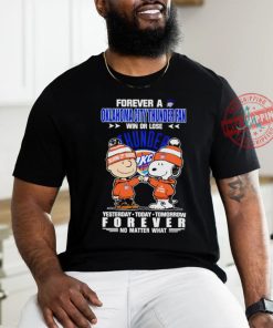 Forever a Oklahoma City Thunder x Deadpool and Wolverine fan win or lose yesterday today tomorrow forever t shirt