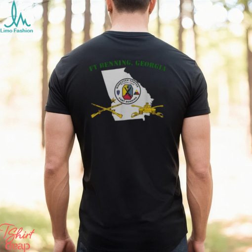 Fort Benning Army Base Military Post Columbus Ga Men’s T shirt Back Print