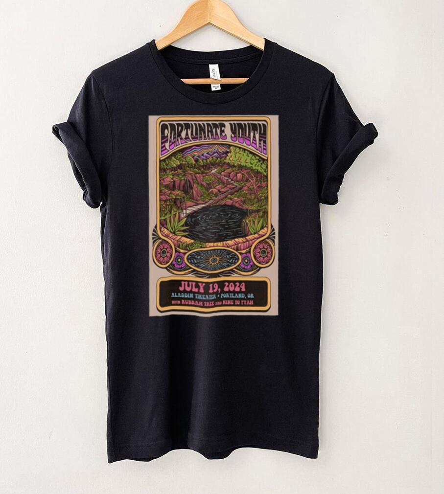 Fortunate Youth July 19 2024 Aladdin Theatre Portland OR Poster Shirt Fortunate Youth July 19 2024 Aladdin Theatre Portland OR Poster Shirt