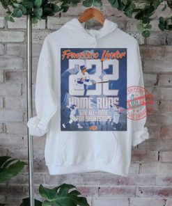 Francisco lindor is sixth all time for home runs by a shortstop shirt