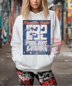 Francisco lindor is sixth all time for home runs by a shortstop shirt, hoodie, sweater, long sleeve and tank top Francisco lindor is sixth all time for home runs by a shortstop shirt