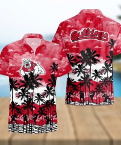 Fresno State Bulldogs Palms Tree Hawaiian Shirt