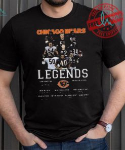 Funny Chicago bears legends signatures 2024 shirt