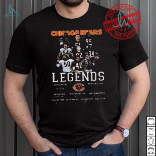 Funny Chicago bears legends signatures 2024 shirt