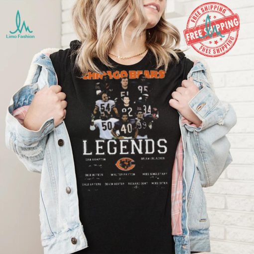 Funny Chicago bears legends signatures 2024 shirt