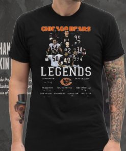 Funny Chicago bears legends signatures 2024 shirt