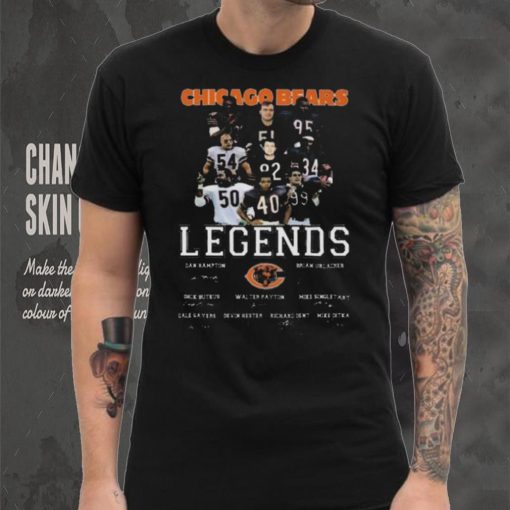 Funny Chicago bears legends signatures 2024 shirt