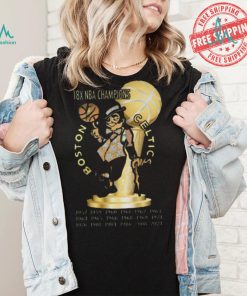 Funny Mascots 18x nba champions boston celtics shirt