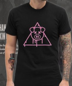 Funny Shane Dawson Embroidered Spray Paint Pig Diamond Shirt