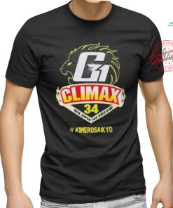 G1 Climax 34 Kimerosaikyo New Japan Pro wrestling Lion Logo T shirt