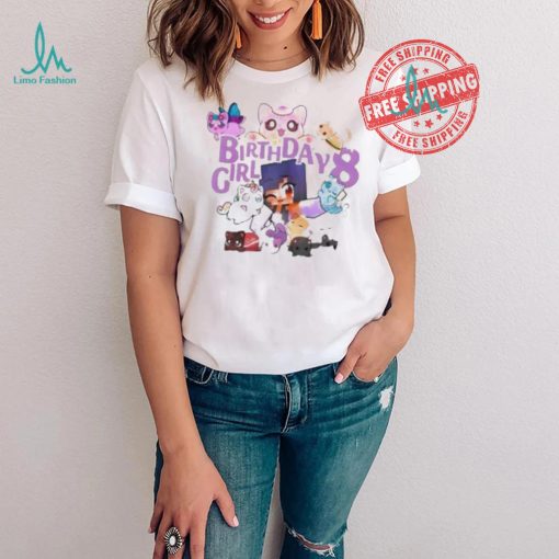 Gamer Birthday Girl Gamer Cat Shirt