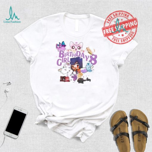 Gamer Birthday Girl Gamer Cat Shirt