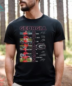 Georgia Bulldogs 2024 Times Starting Line Up T Shirt