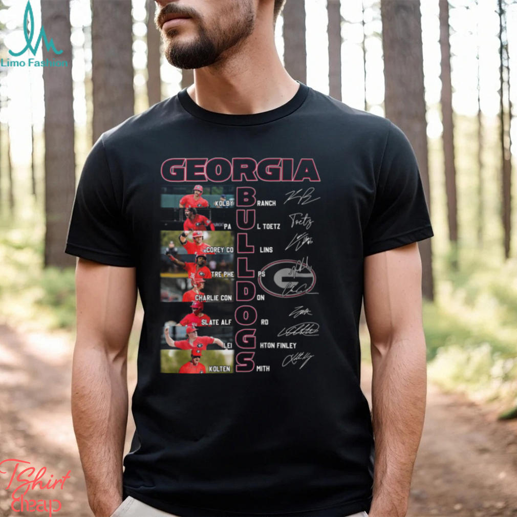 Georgia Bulldogs 2024 Times Starting Line Up T Shirt Georgia Bulldogs 2024 Times Starting Line Up T Shirt