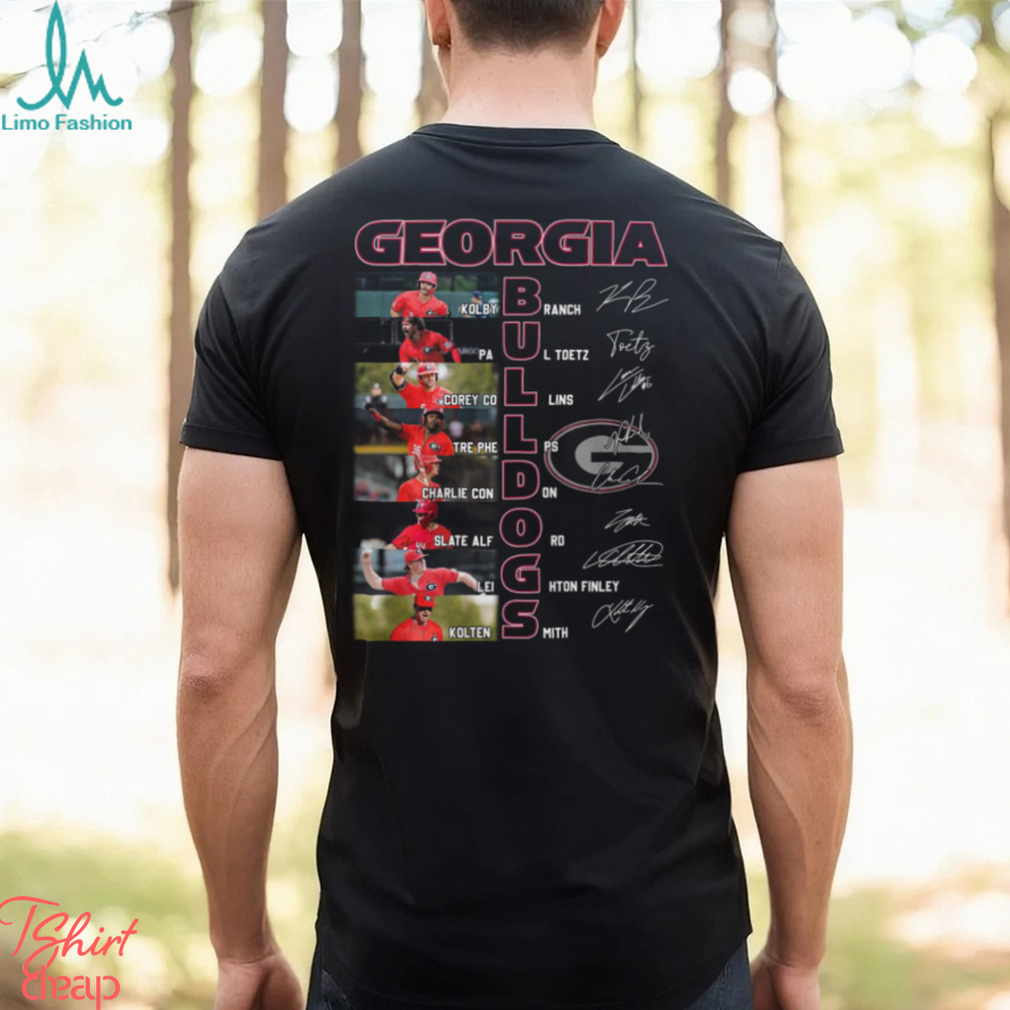 Georgia Bulldogs 2024 Times Starting Line Up T Shirt Georgia Bulldogs 2024 Times Starting Line Up T Shirt