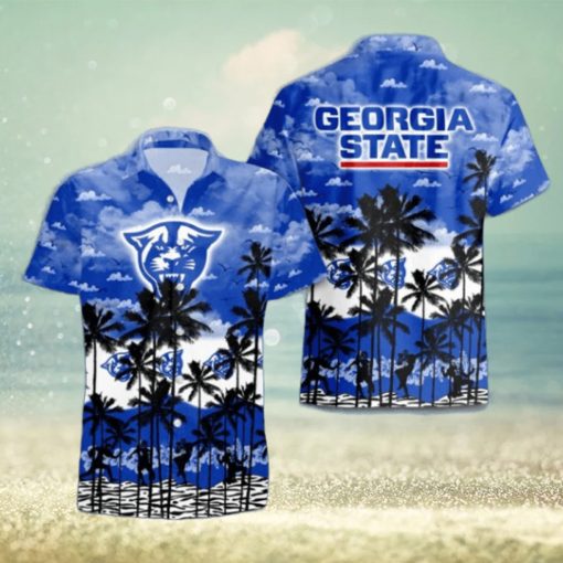 Georgia State Panthers Palms Tree Hawaiian Shirt