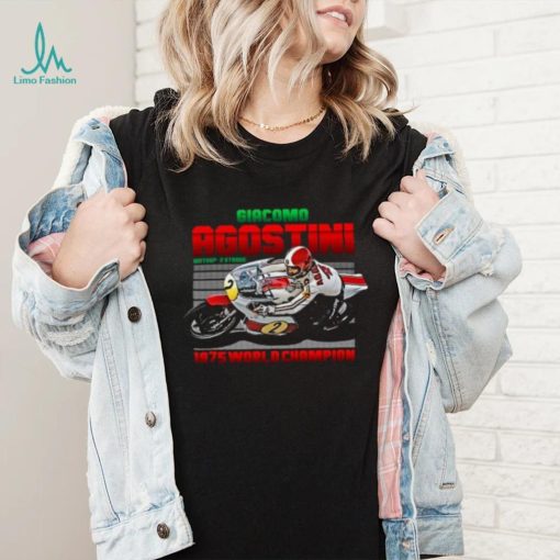 Giacomo Agostini Legend 70s Retro T Shirt