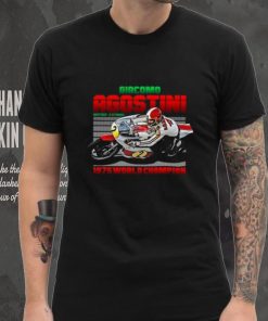 Giacomo Agostini Legend 70s Retro T Shirt