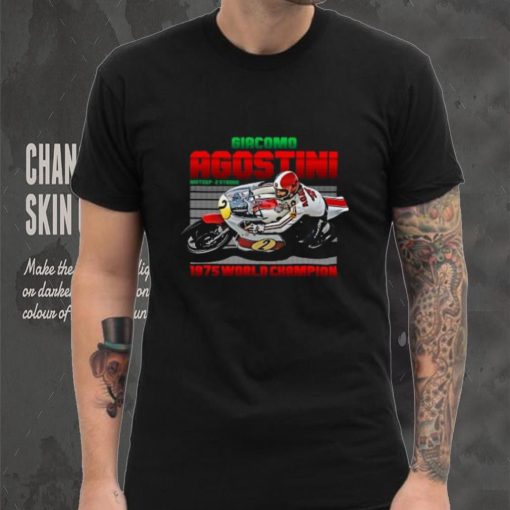 Giacomo Agostini Legend 70s Retro T Shirt