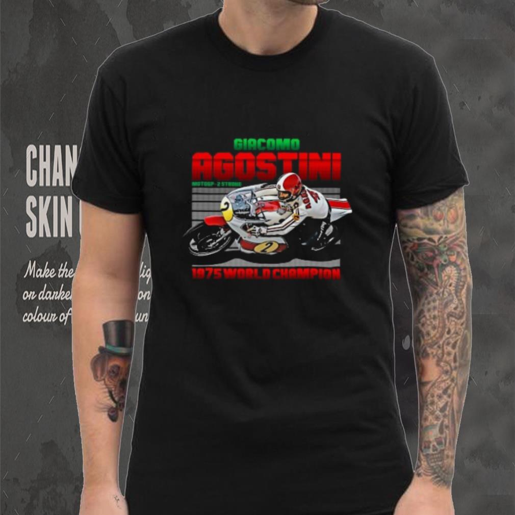 Giacomo Agostini Legend 70s Retro T Shirt Giacomo Agostini Legend 70s Retro T Shirt