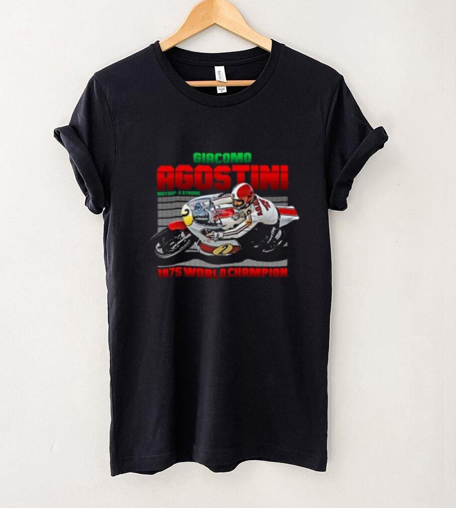 Giacomo Agostini Legend 70s Retro T Shirt Giacomo Agostini Legend 70s Retro T Shirt