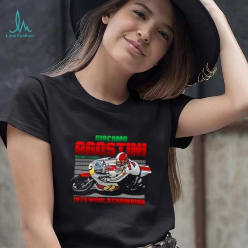 Giacomo Agostini Legend 70s Retro T Shirt