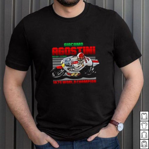 Giacomo Agostini Legend 70s Retro T Shirt