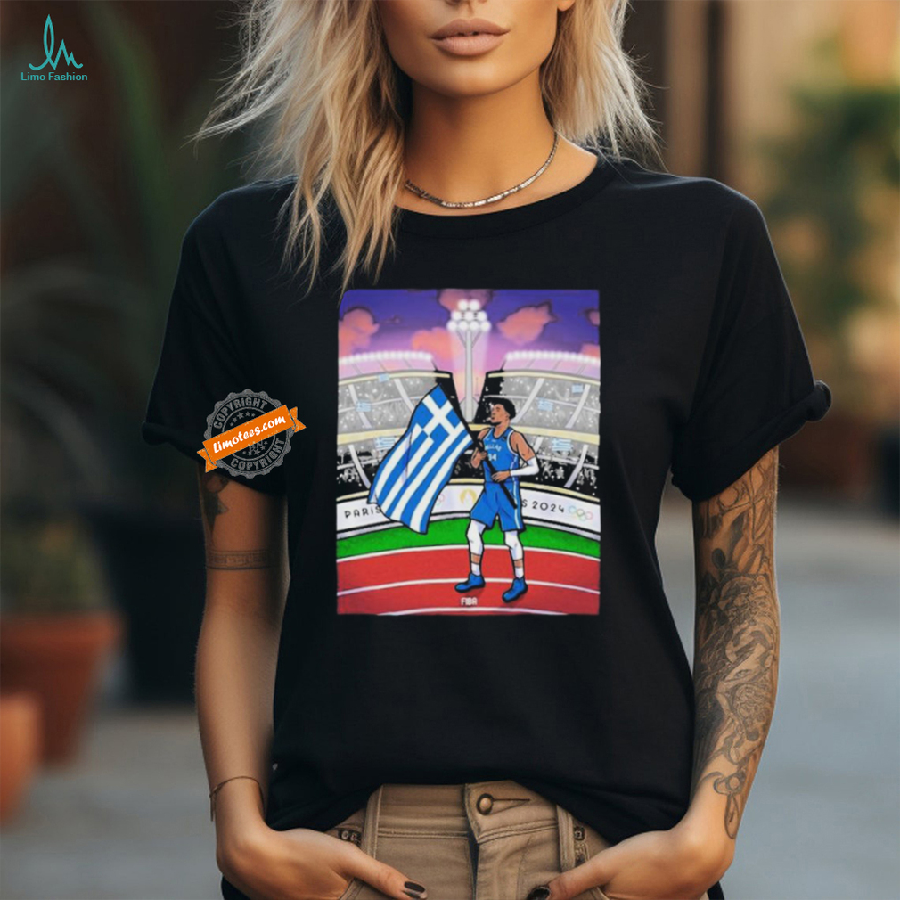 Giannis Antetokounmpo Will Be Gr Greece’s Flag Bearer 2024 T Shirts Giannis Antetokounmpo Will Be Gr Greece’s Flag Bearer 2024 T Shirts