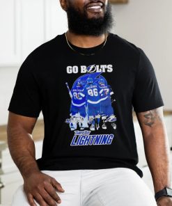 Go Bolts Tampa Bay Lightning ice hockey player signatures shirt