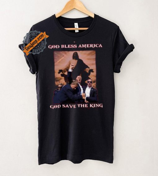 God Save The King Shirt Trump Shirt Never Surrender Tee Trump Shooter Shirt Trump Shooting Shirt Trump Shot Shirt