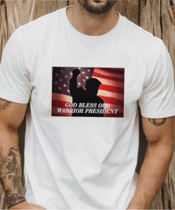 God bless our warrior president Trump flag shirt