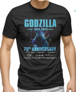Godzilla 70th Anniversary 1954 2024 Signature Thank Yu For The Memories Unisex T Shirt