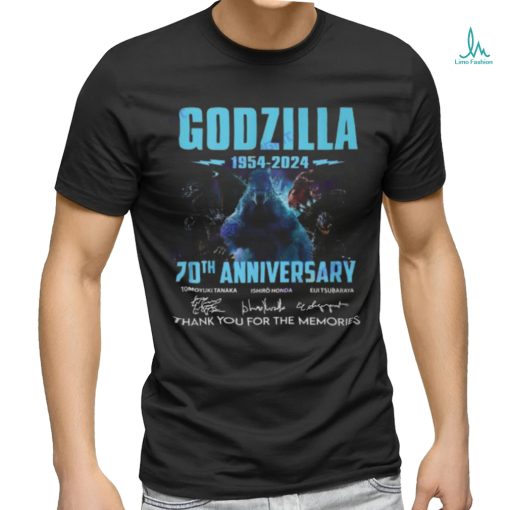 Godzilla 70th Anniversary 1954 2024 Signature Thank Yu For The Memories Unisex T Shirt