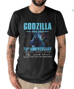 Godzilla 70th Anniversary 1954 2024 Signature Thank Yu For The Memories Unisex T Shirt